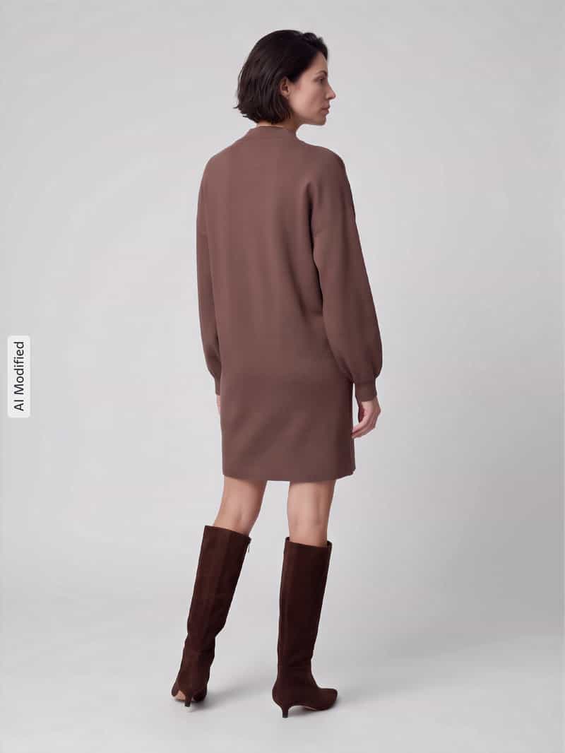Vero Moda relaxed fit tricotjurk van viscosemix model 'NANCY'