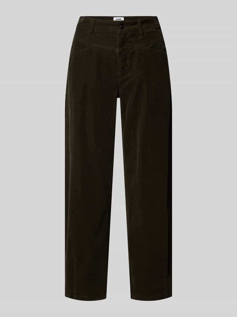 CAMBIO Barrel fit corduroy broek in verkorte pasvorm model 'ELIN'