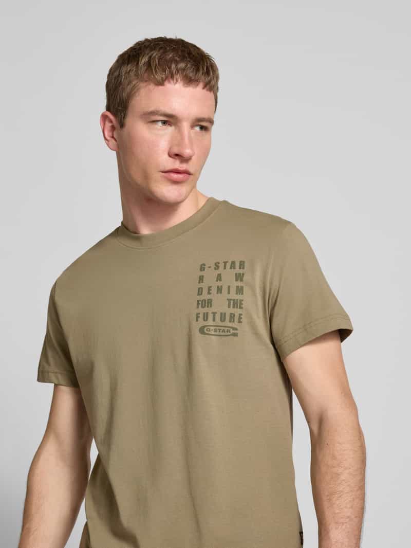 G-Star Raw T-shirt met labelprint