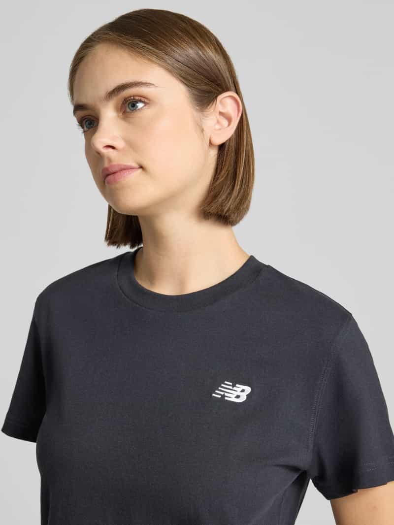 New Balance Regular fit t-shirt van puur katoen zwart, foto 5