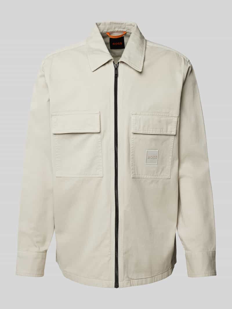 Boss Orange Overhemdjack met ritssluiting model 'Lovel'