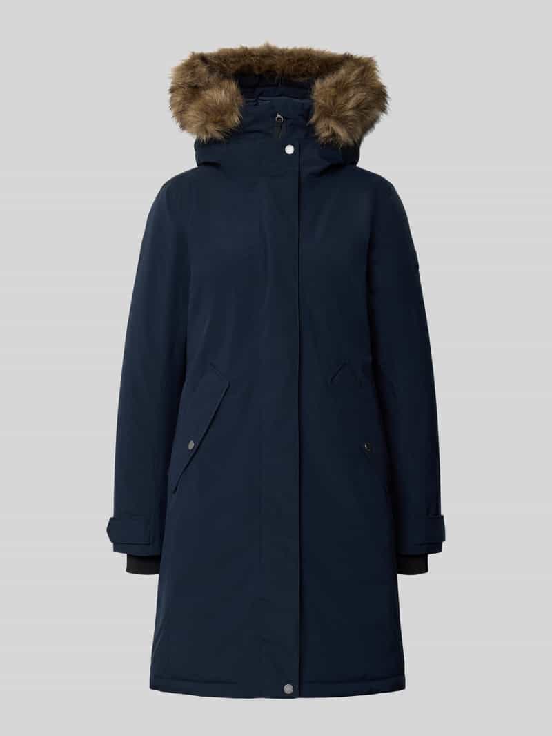 Regular fit parka met imitatiebont, model 'ERNA'