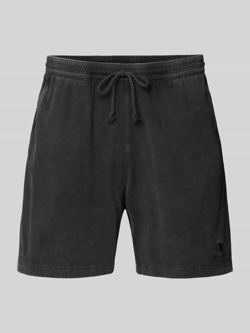 Champion Korte regular fit broek met labelstitching