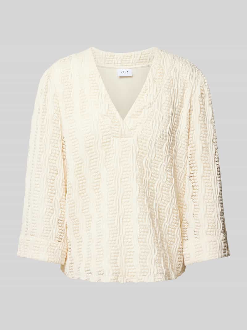 Vila Regular fit blouse met V-hals model 'LUMENA'