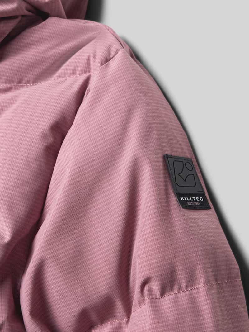 Killtec Regular fit gewatteerd jack in donslook met logopatch