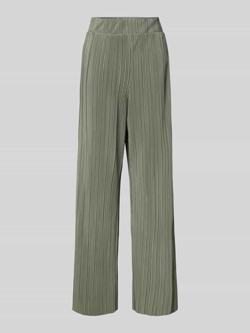 Only Regular fit wijde broek in plissélook model 'RAVENNA'