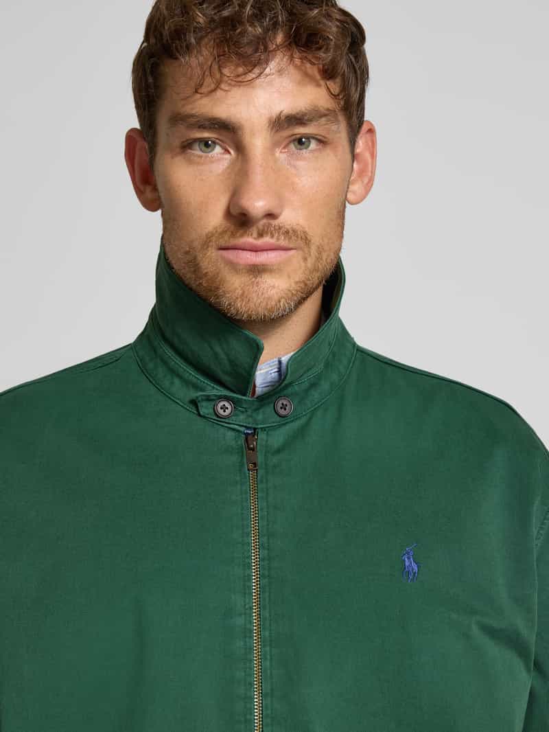 Polo Ralph Lauren Windbreaker met platte kraag en labelstitching