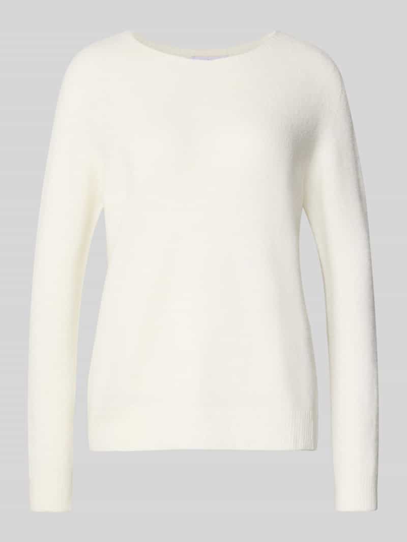 Gebreide pullover met ribboorden