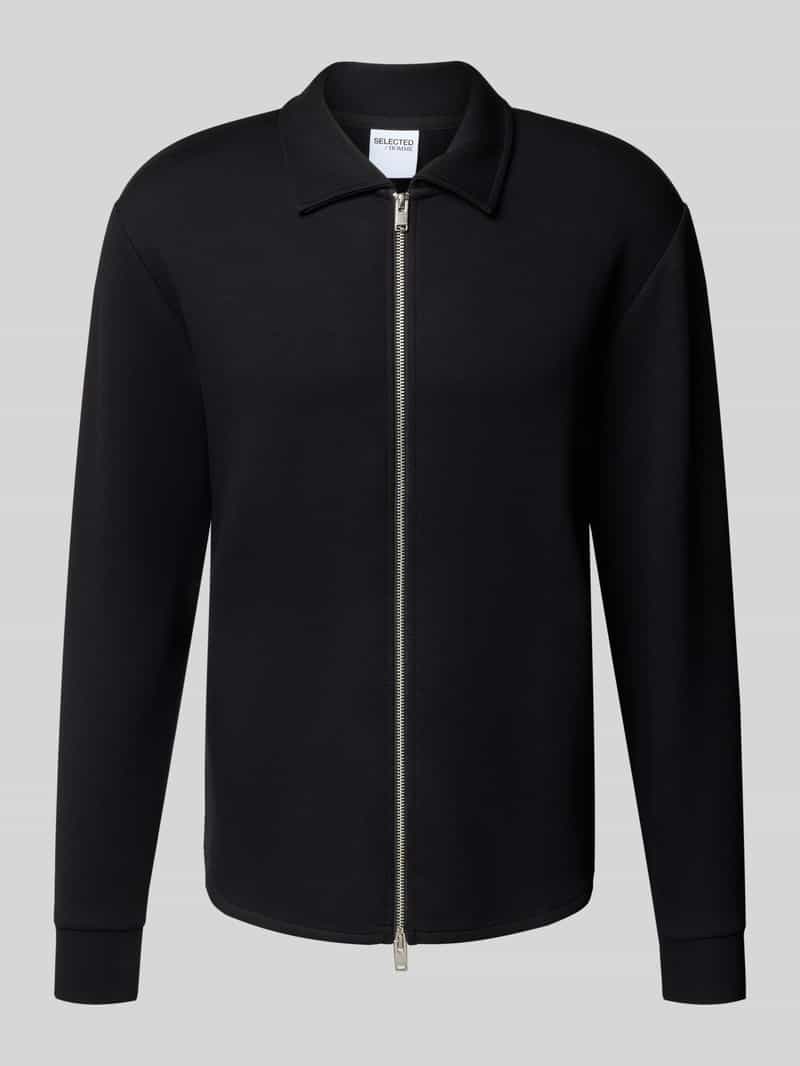 Selected Homme Regular fit sweatjack van viscosemix model 'EMANUEL'