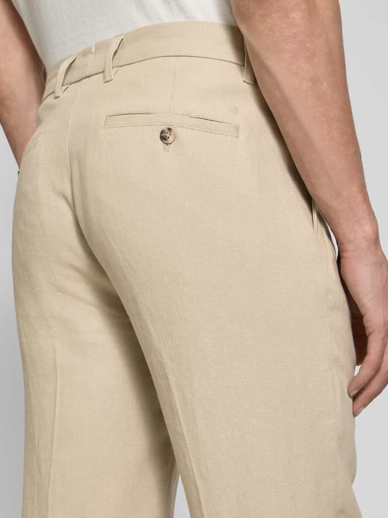 Marc O'Polo Regular fit broek van een mix van linnen en viscose model 'BUNKRIS'