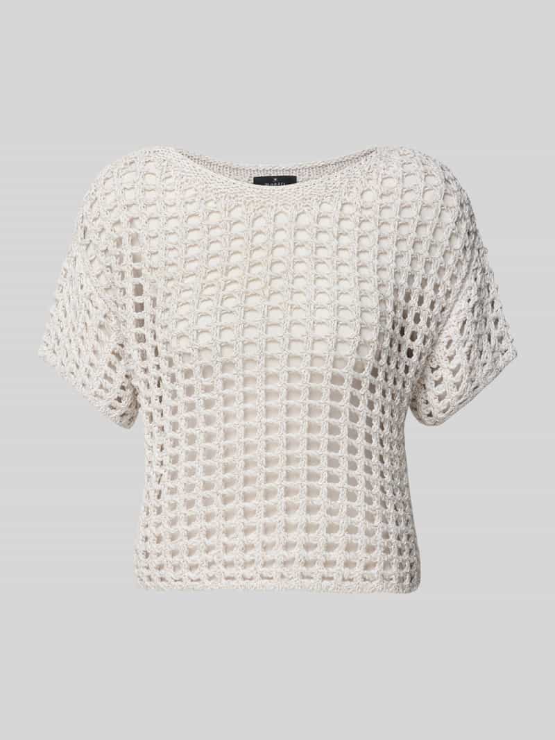 monari Gebreid shirt met ronde hals
