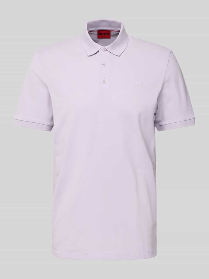 HUGO Poloshirt met labelprint model 'Donos'