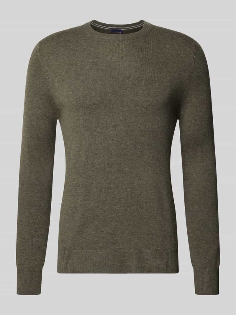 Christian Berg Men Regular fit gebreide pullover van mix van wol en kasjmier