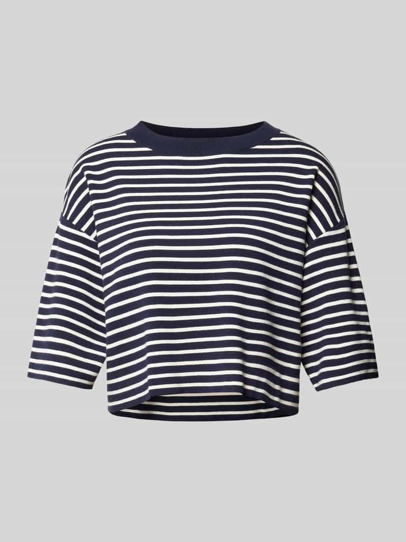 Weekend Max Mara Kort gebreid shirt met ronde hals model 'AMATO'