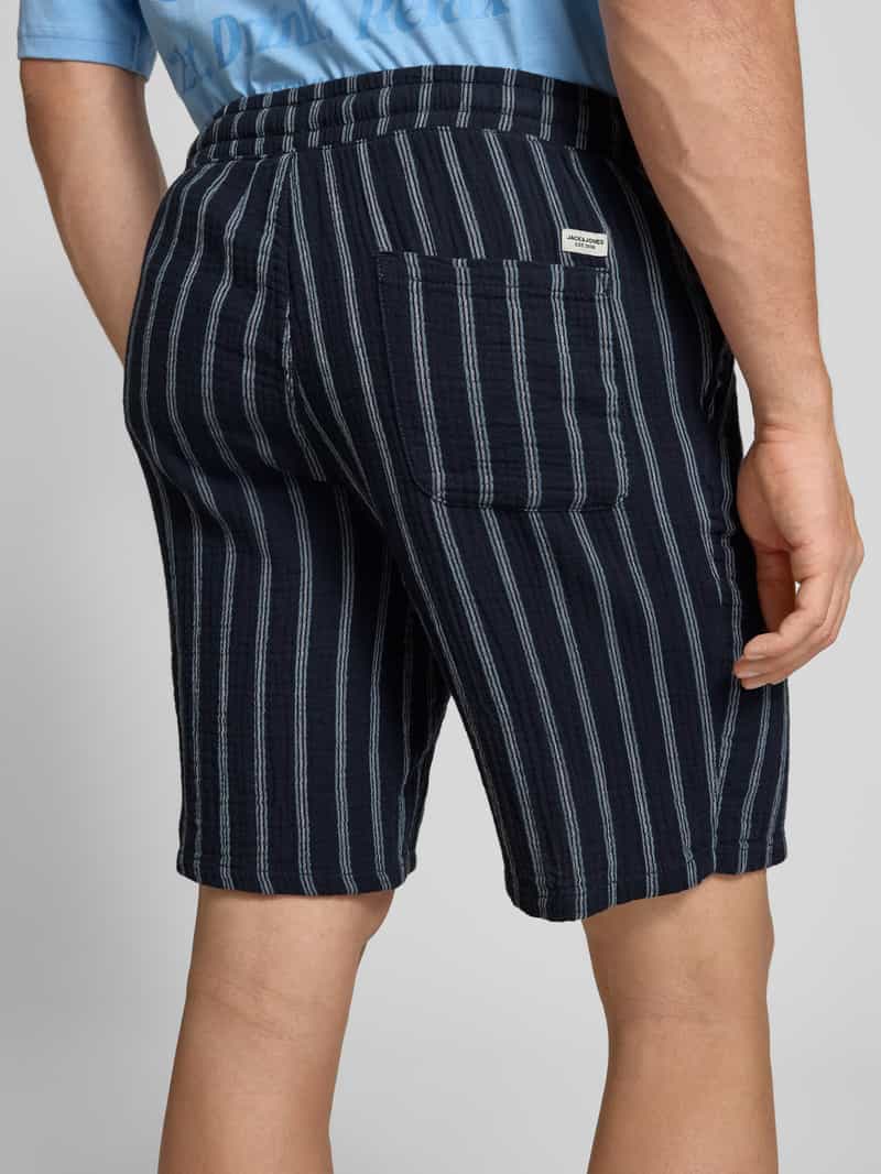 jack & jones Korte regular fit broek met elastische band model 'JAIDEN'