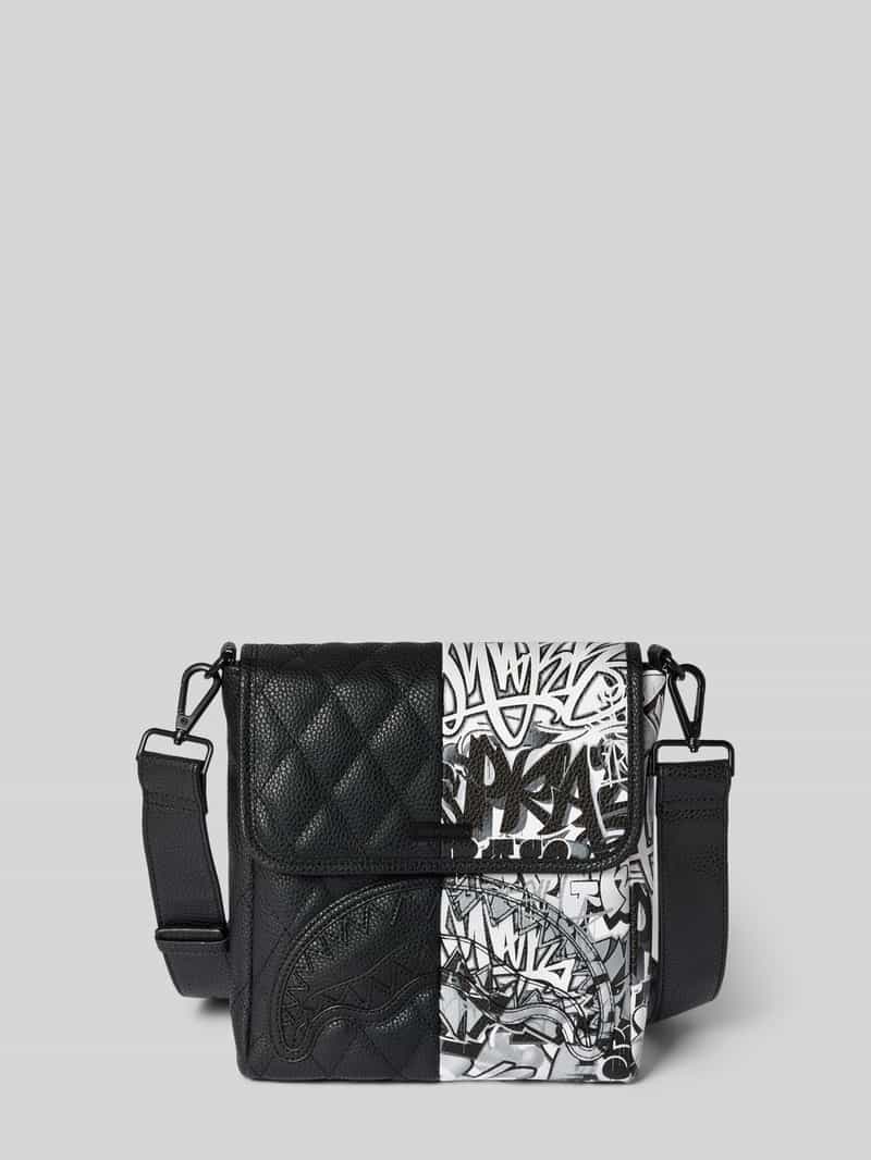 Sprayground Schoudertas met structuurmotief model 'HALF GRAF'