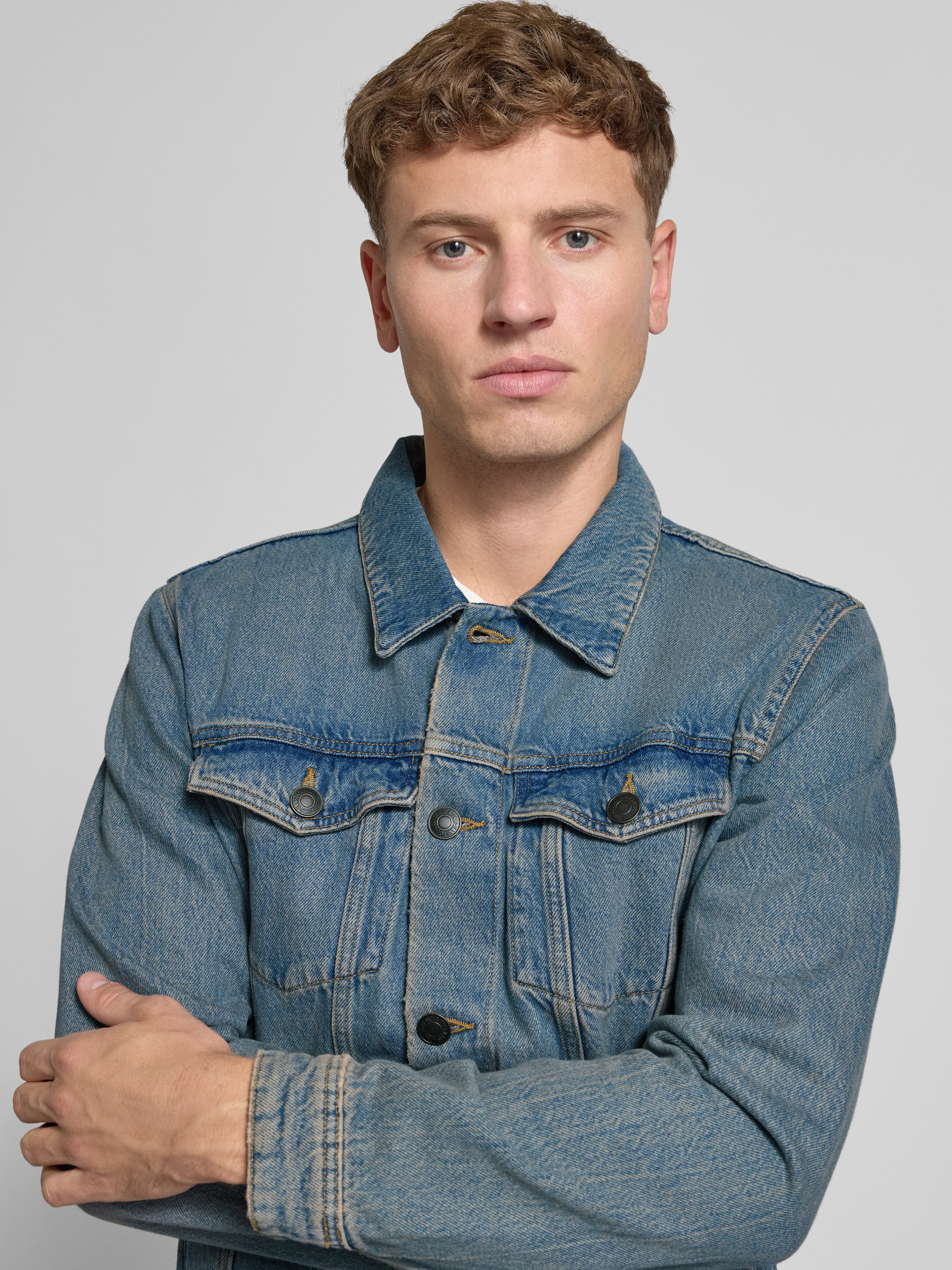 jack & jones Regular fit jeansjack met borstzakken