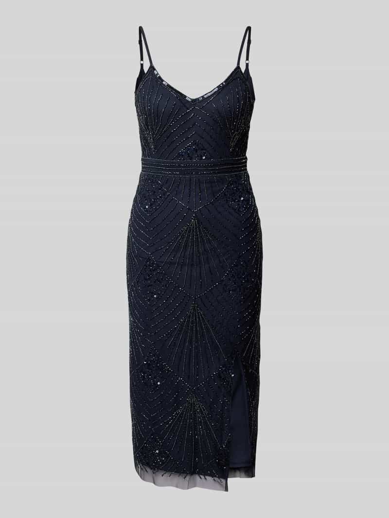 Lace & Beads Cocktailjurk met hartvormige hals