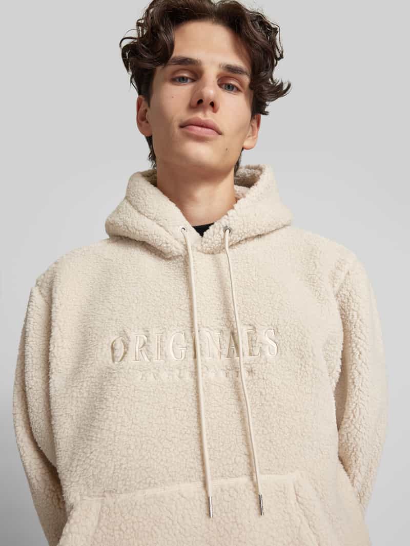 jack & jones Hoodie met labelstitching model 'FREDERIKSBERG'