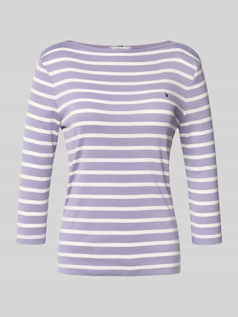 Tommy Hilfiger Slim fit shirt met 3 4-mouwen van puur katoen