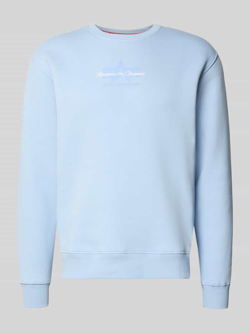 alpha industries Sweatshirt met logo en ronde hals