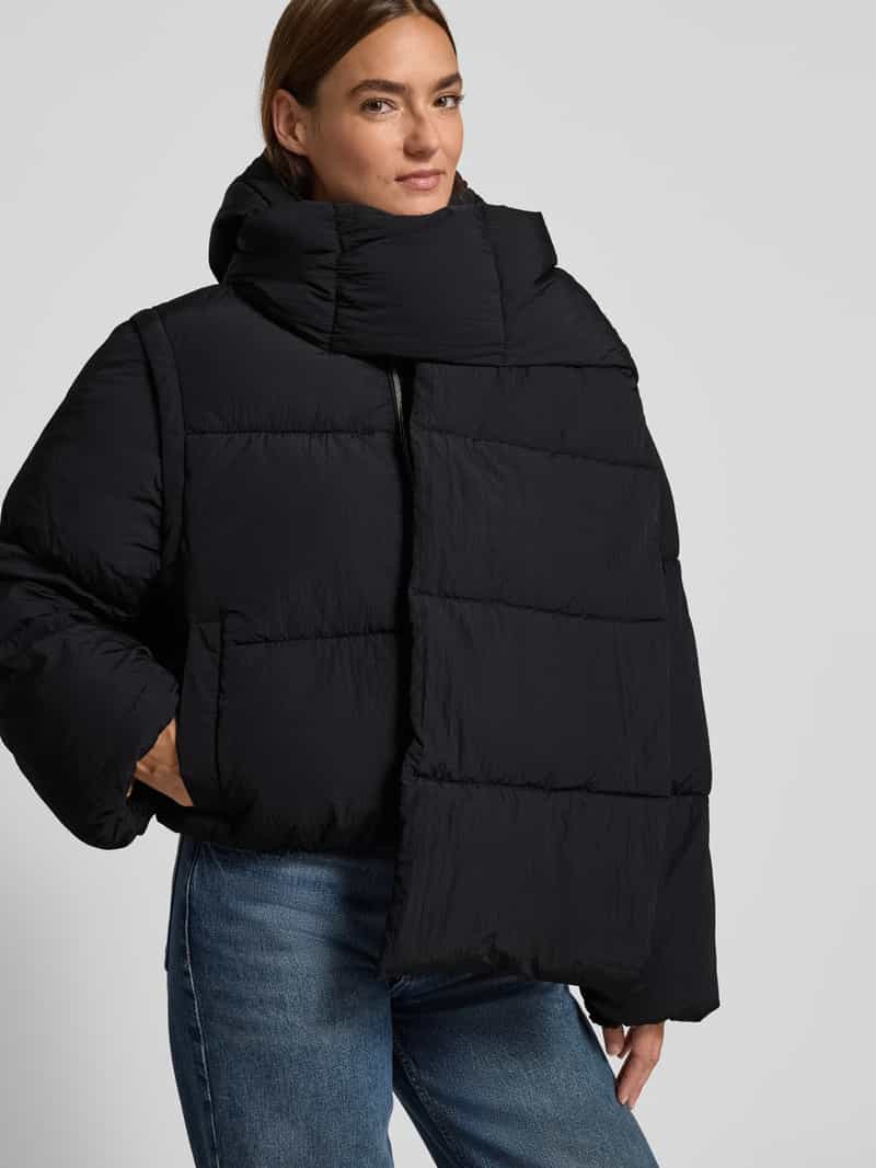 Boss Orange Regular fit gewatteerd jack met afneembare sjaal en mouwen model 'POLALA