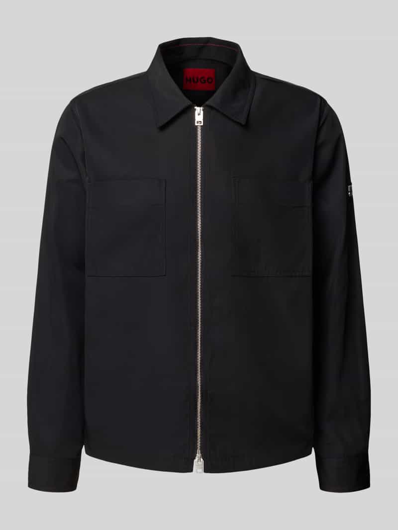 HUGO Regular fit jack met opstaande kraag model 'EVALOM'