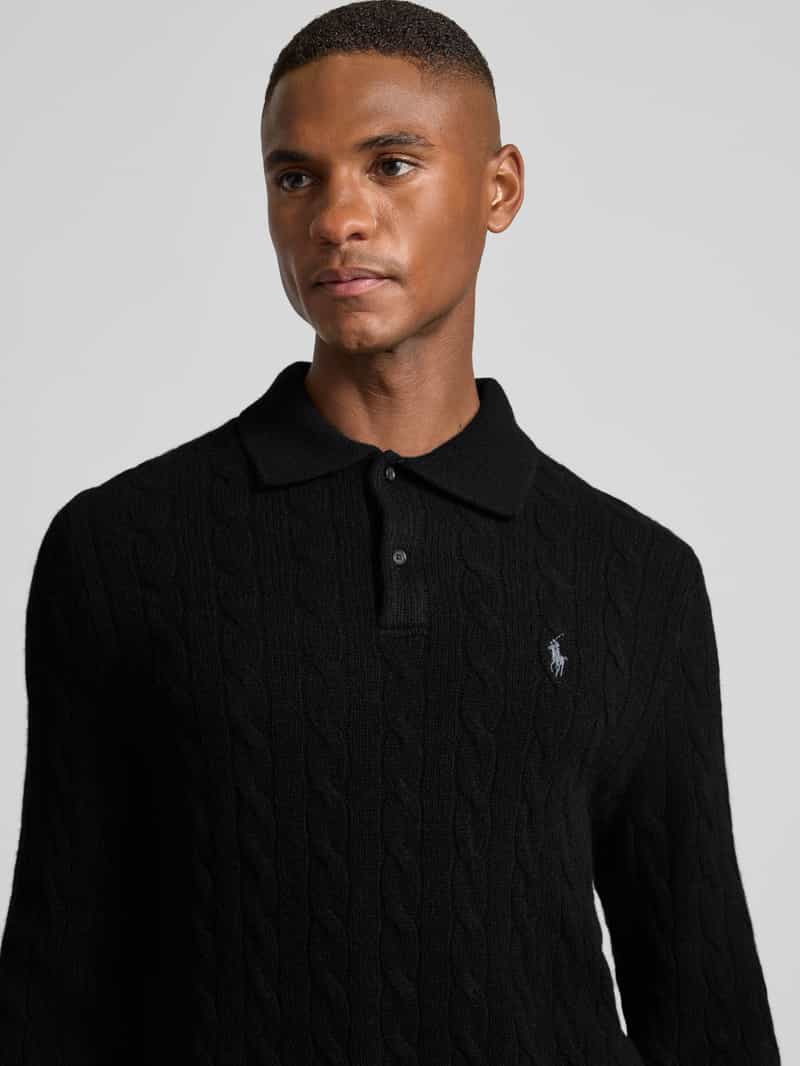 Polo Ralph Lauren Regular fit gebreide pullover van een mix van wol en kasjmier