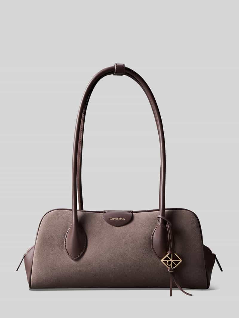 Handtas in handtasstijl met labeldetail