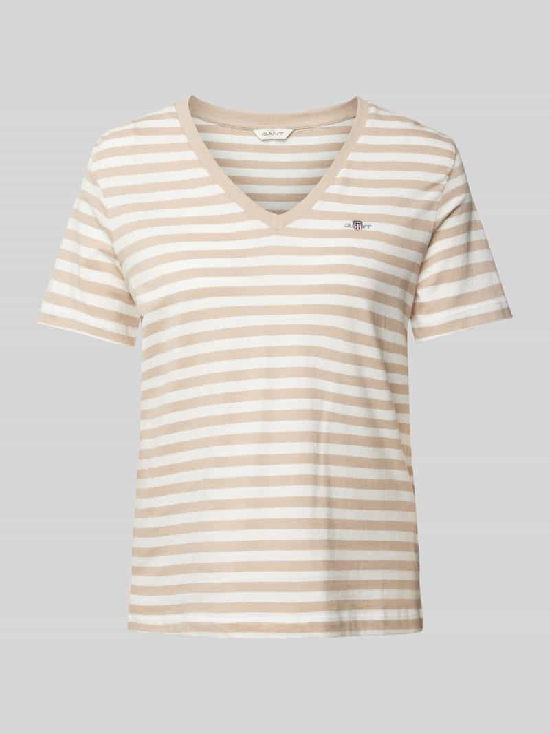 Gant T-shirt met labelstitching