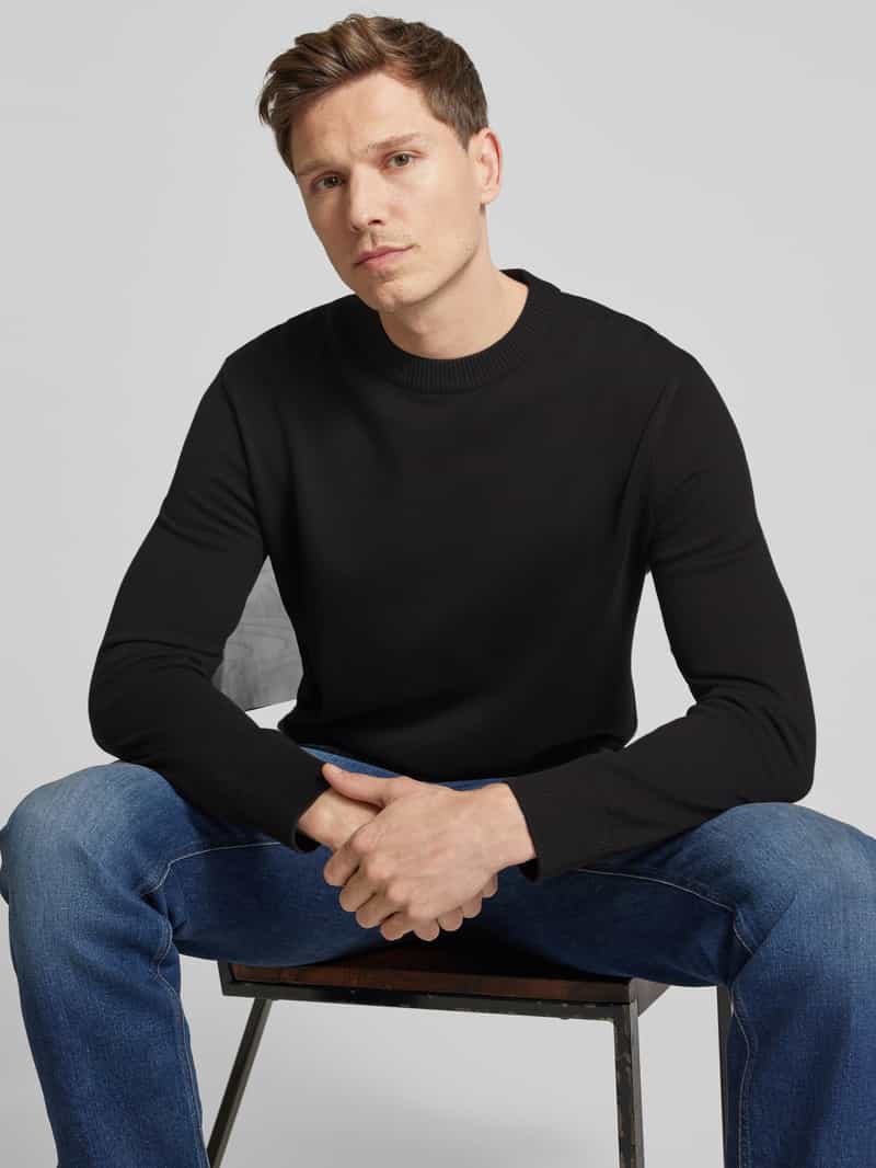 Tom Tailor Denim Regular fit gebreide pullover van katoen