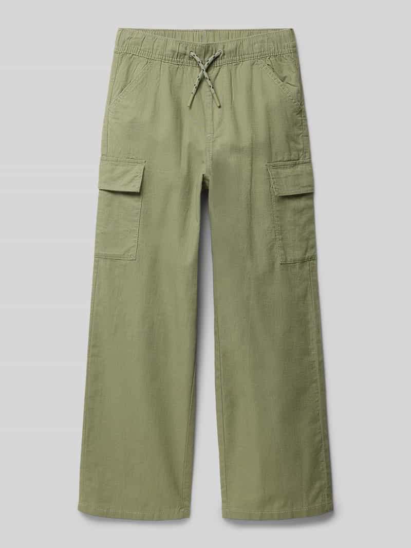 s.Oliver RED LABEL Relaxed fit cargobroek van puur katoen