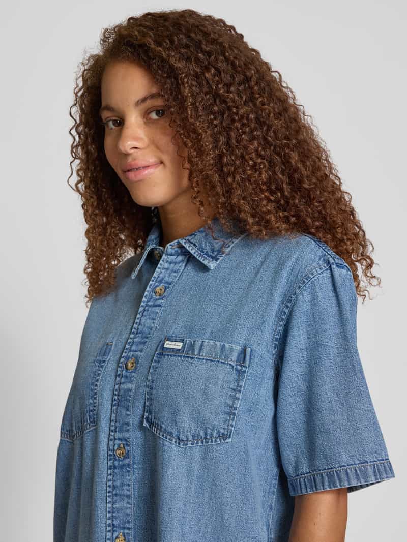 Guess Jeans Oversized jeansjurk met borstzakken
