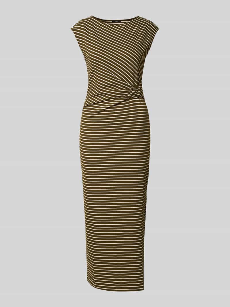 Zero Maxi-jurk met viscose en sierplooien