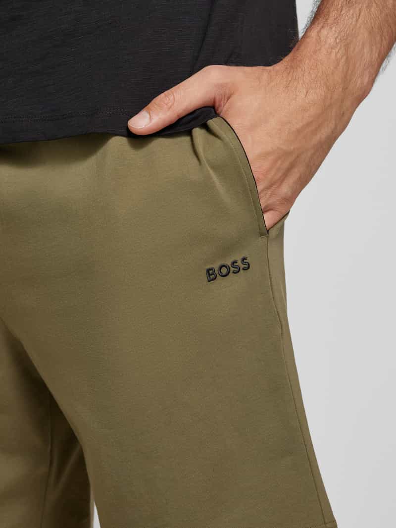 Boss Sweatshorts met labeldetail model 'Headlo'