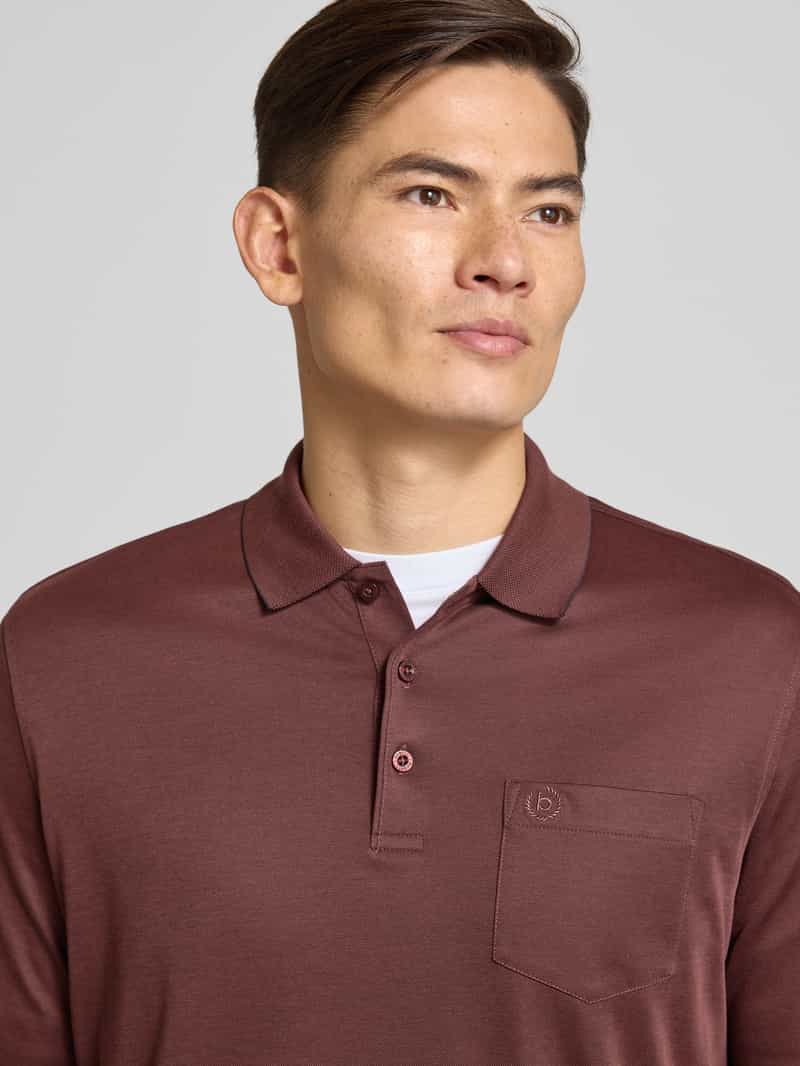 Bugatti Poloshirt met labelstitching