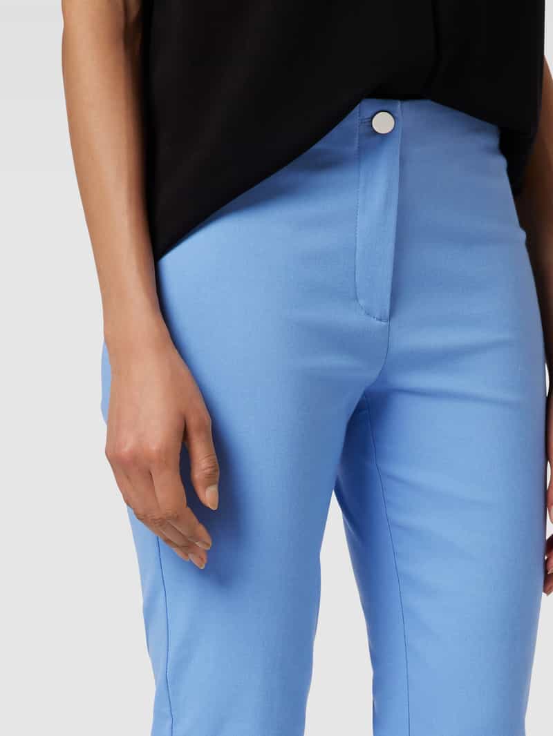 Christian Berg Woman Slim fit broek met persplooien