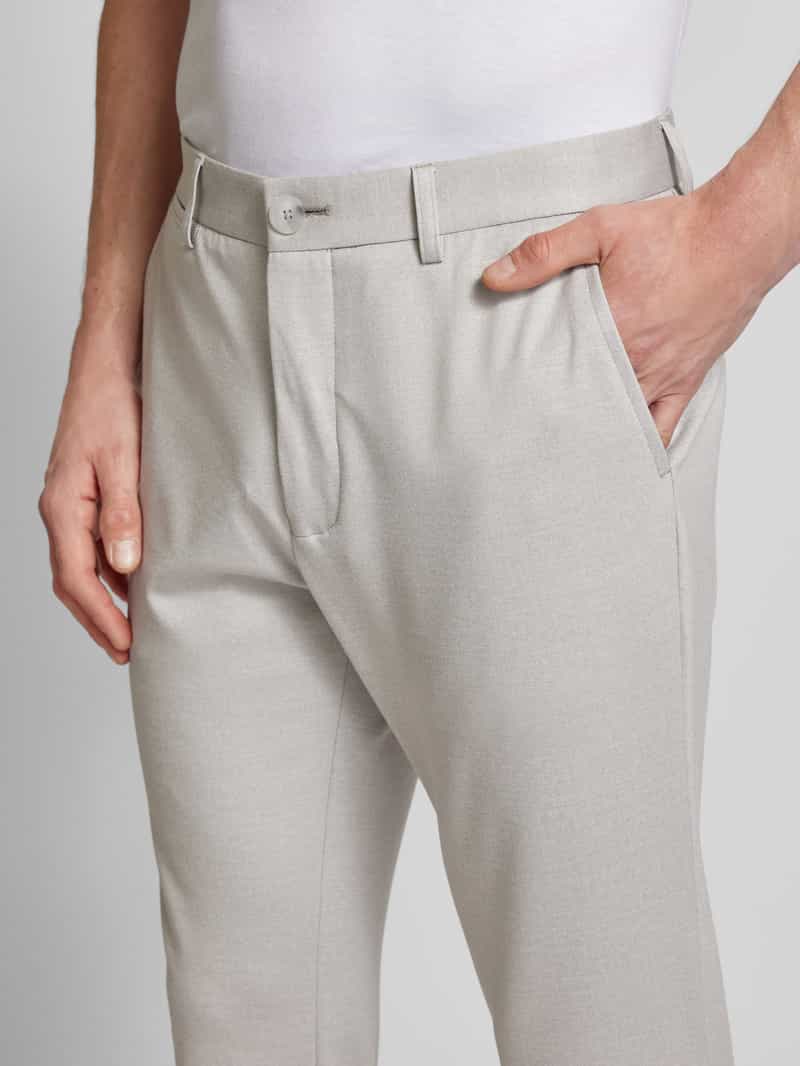 Matinique Regular fit pantalon met knoopsluiting model 'liam'
