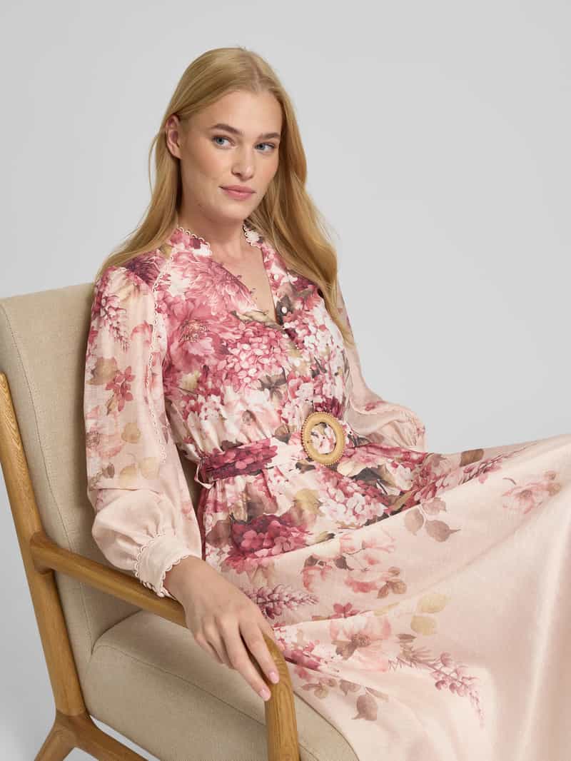 Forever New Getailleerde avondjurk van lyocellmix met linnen model 'PEYTON'