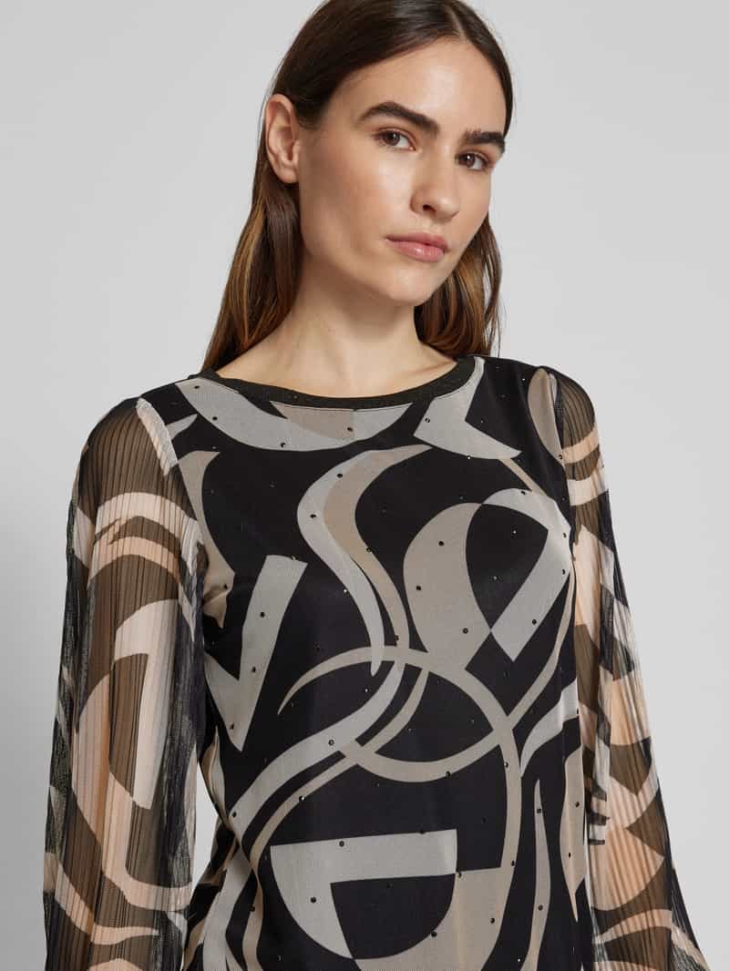 Betty Barclay Shirt met lange mouwen en strass-steentjes