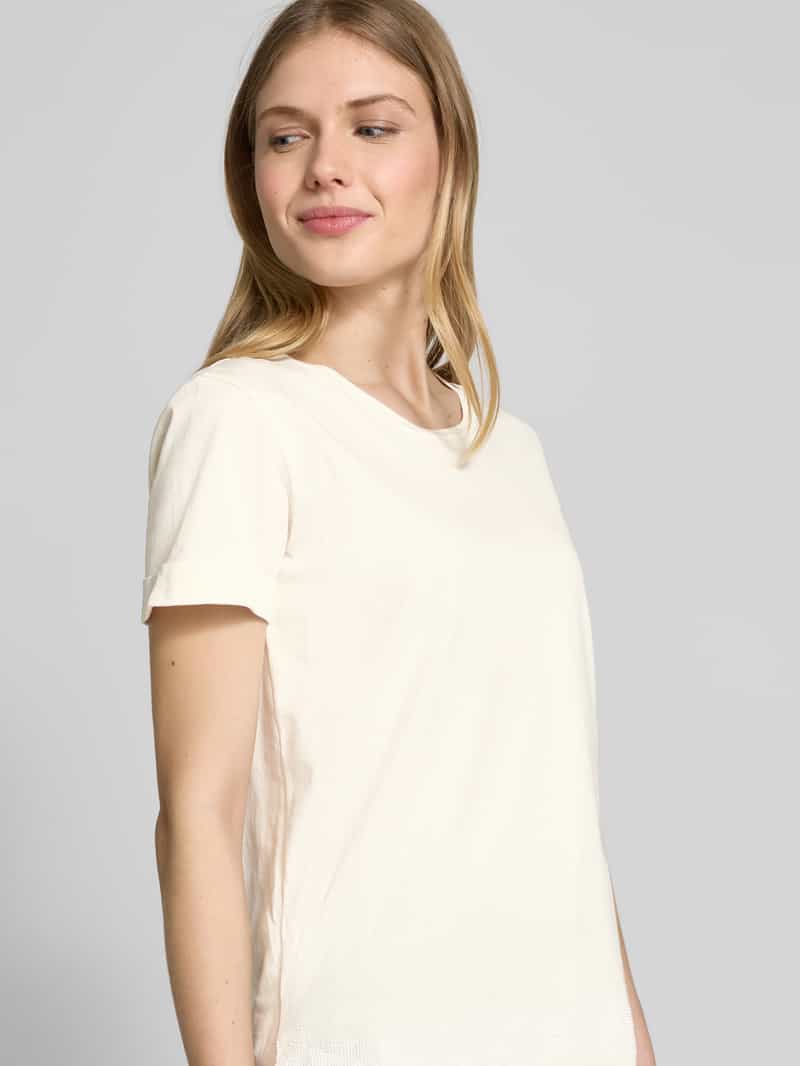LIU JO SPORT T-shirt met geribde ronde hals