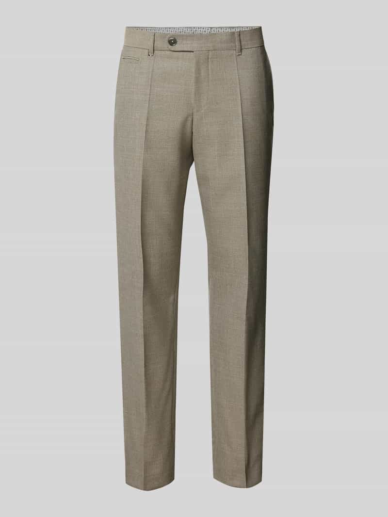 Boss Regular fit pantalon met persplooien