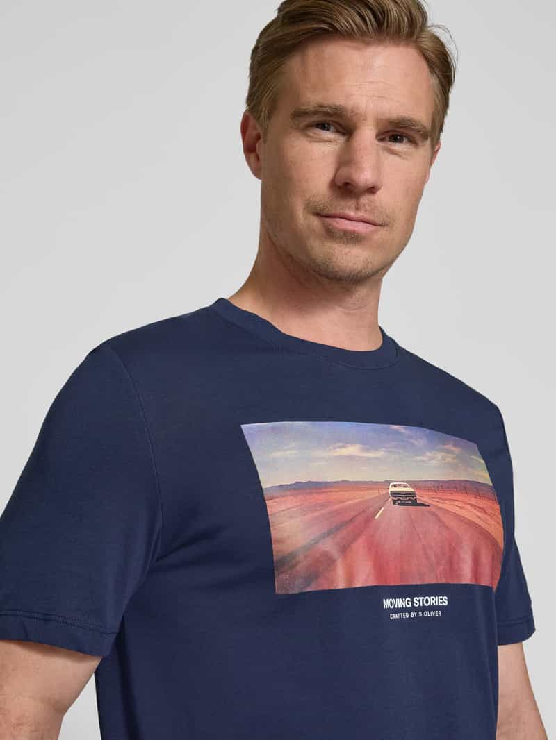 s.Oliver RED LABEL Regular fit T-shirt van puur katoen