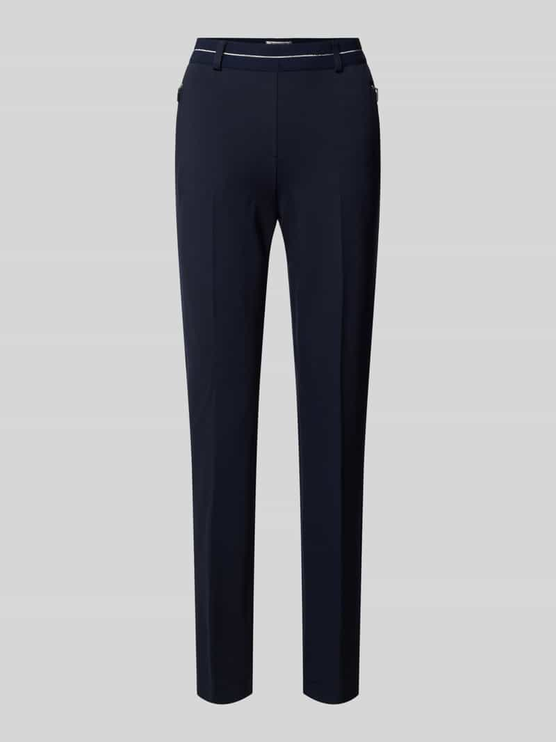 Raphaela By Brax Super slim fit stoffen broek met persplooien, model 'LILLYTH'