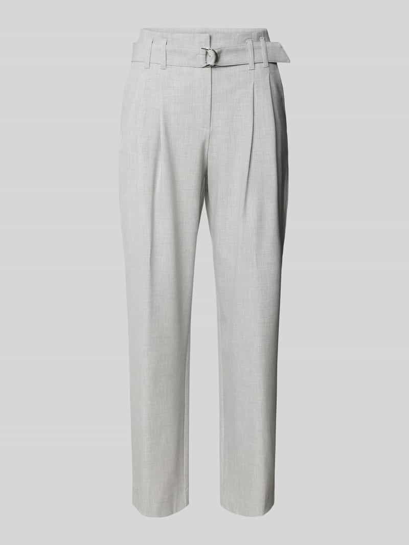 RAFFAELLO ROSSI Regular fit bandplooibroek met verkort model 'NICOLE'