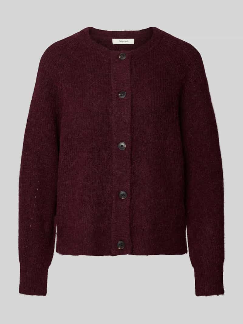 Selected Femme Regular fit gebreid jack van wolmix met alpaca model 'LULU'