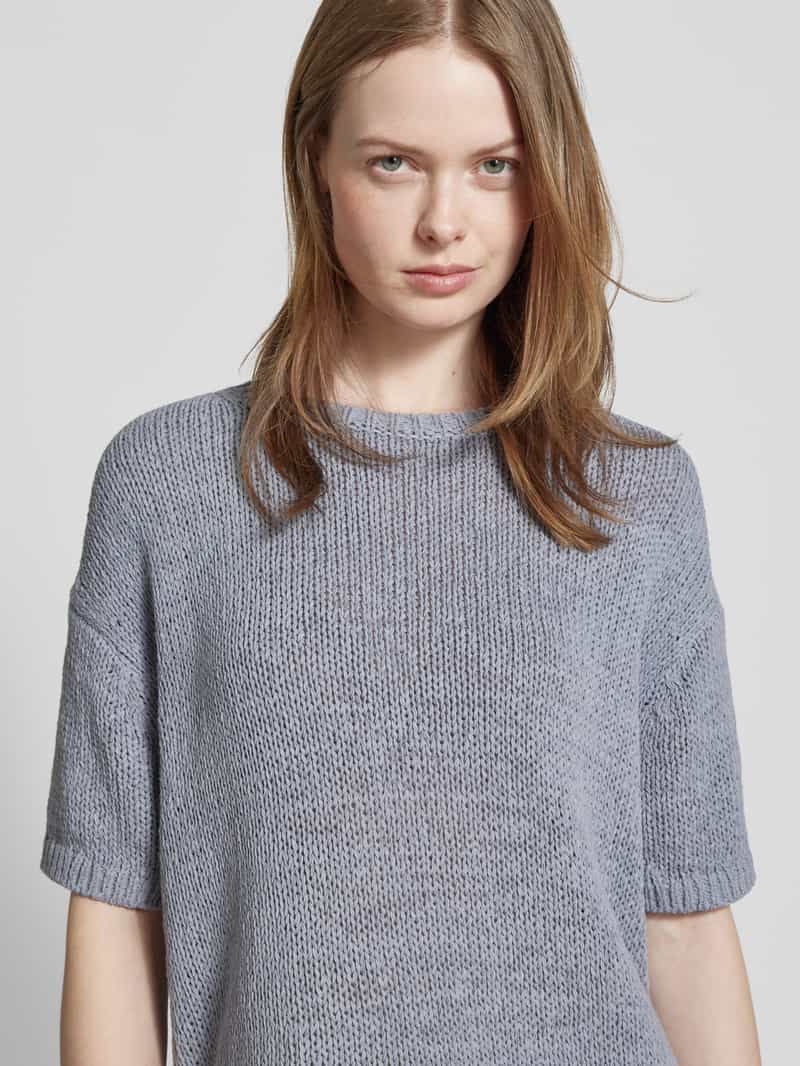 Marc O'Polo Loose fit gebreide pullover met korte mouwen