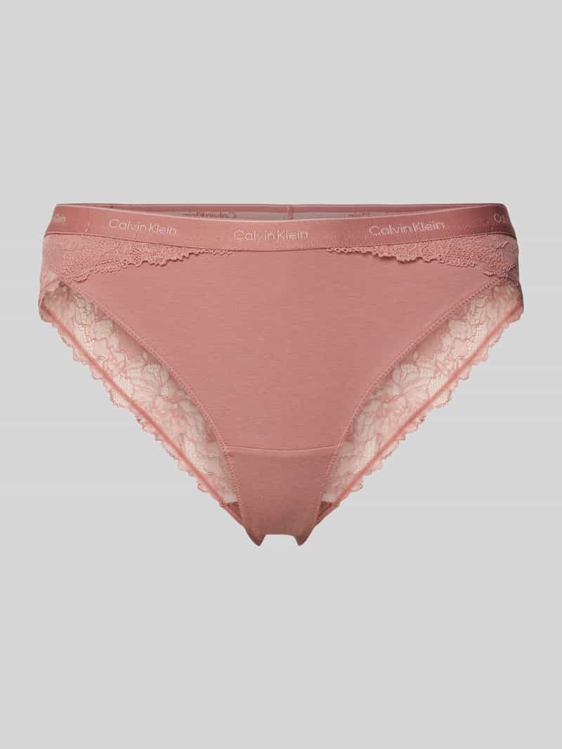 Calvin Klein Underwear String met kantgarnering
