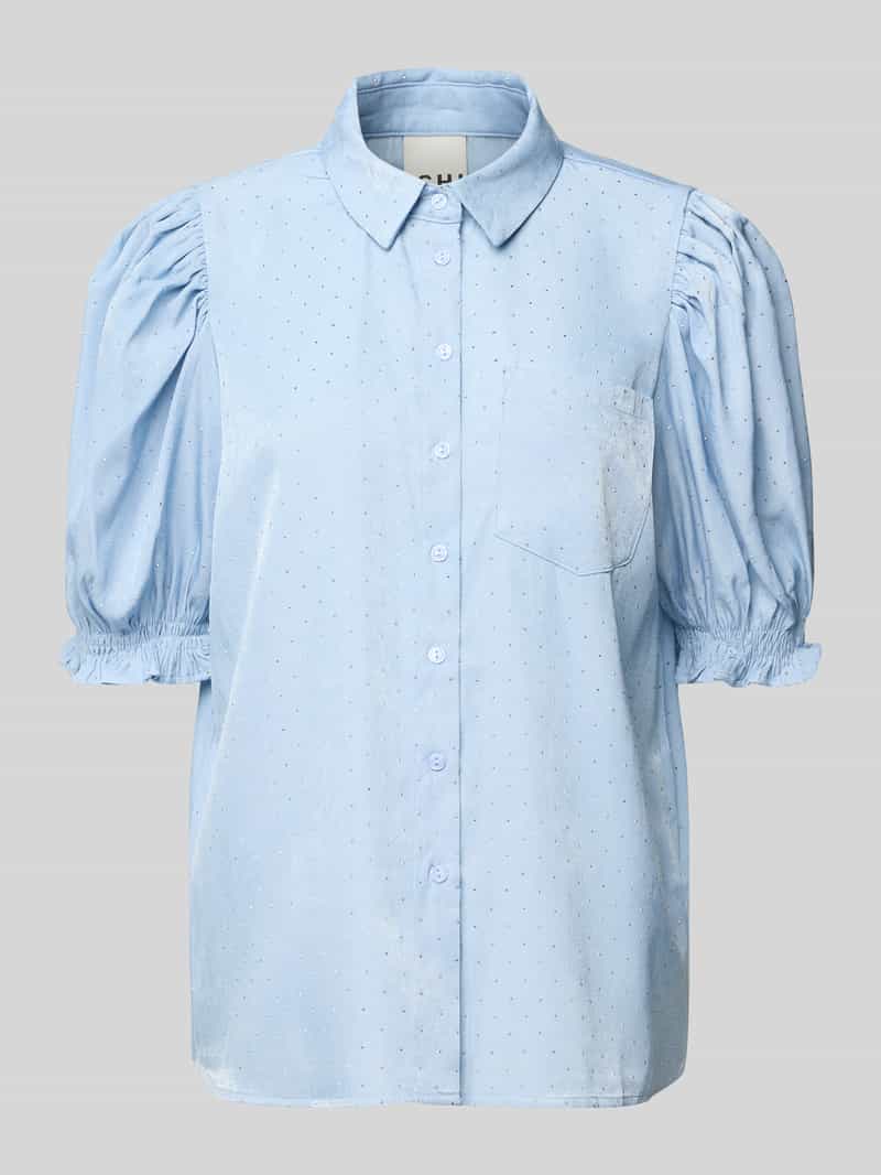 Ichi Regular fit overhemdblouse van viscosemix model 'PIPER'