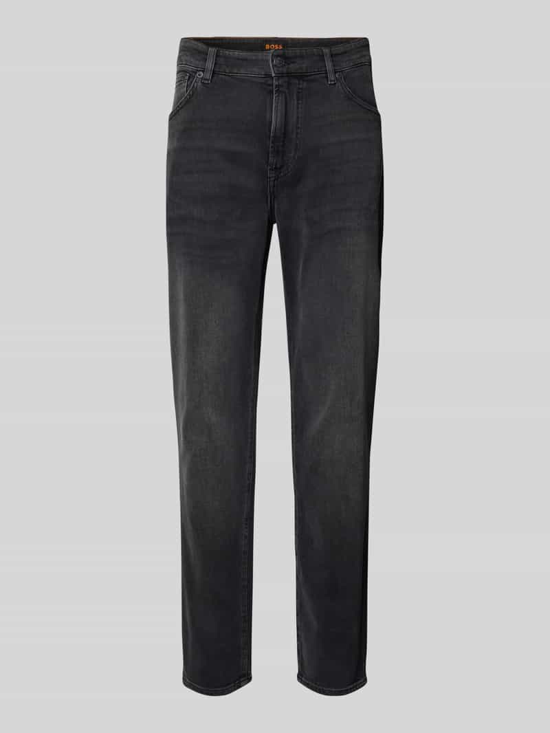 Regular fit jeans met labelpatch, model 'ONYX'